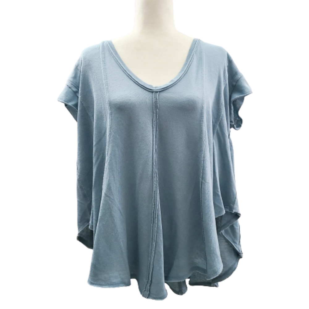 Free People We The Free Flowy Uneven Hem Tee Shirt Small